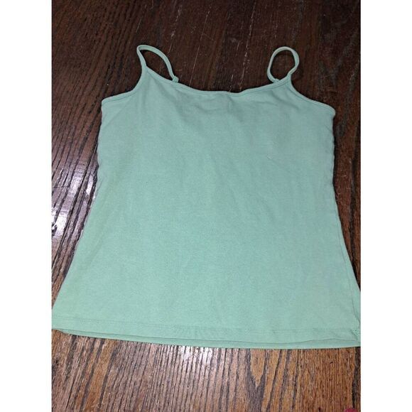 Small Old Navy Green Perfect Fit Stretch Adjustable Spaghetti Strap Tank Top - Picture 1 of 3